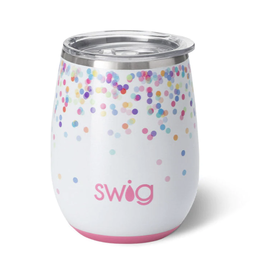 Confetti stemless wine cup swig