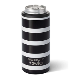 Scout + Swig Fleetwood Black Skinny Can Cooler