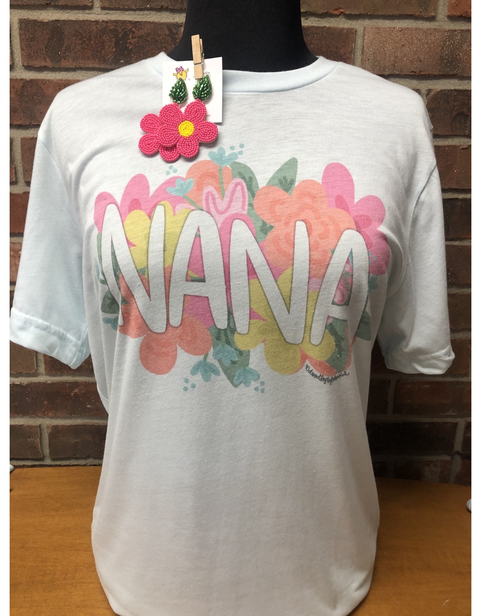 Doodles Flowers  Nana T-Shirt
