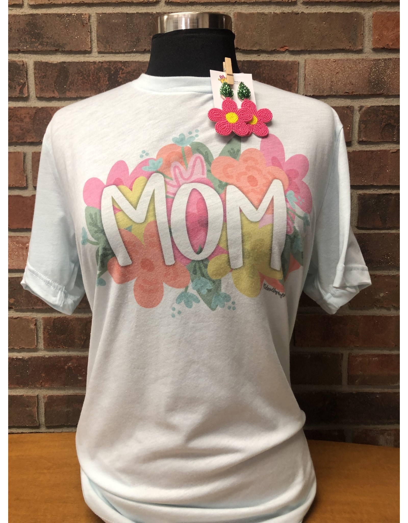 Doodles Flowers Mom T-Shirt