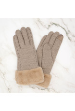 Millie Cozy Tech Gloves Taupe