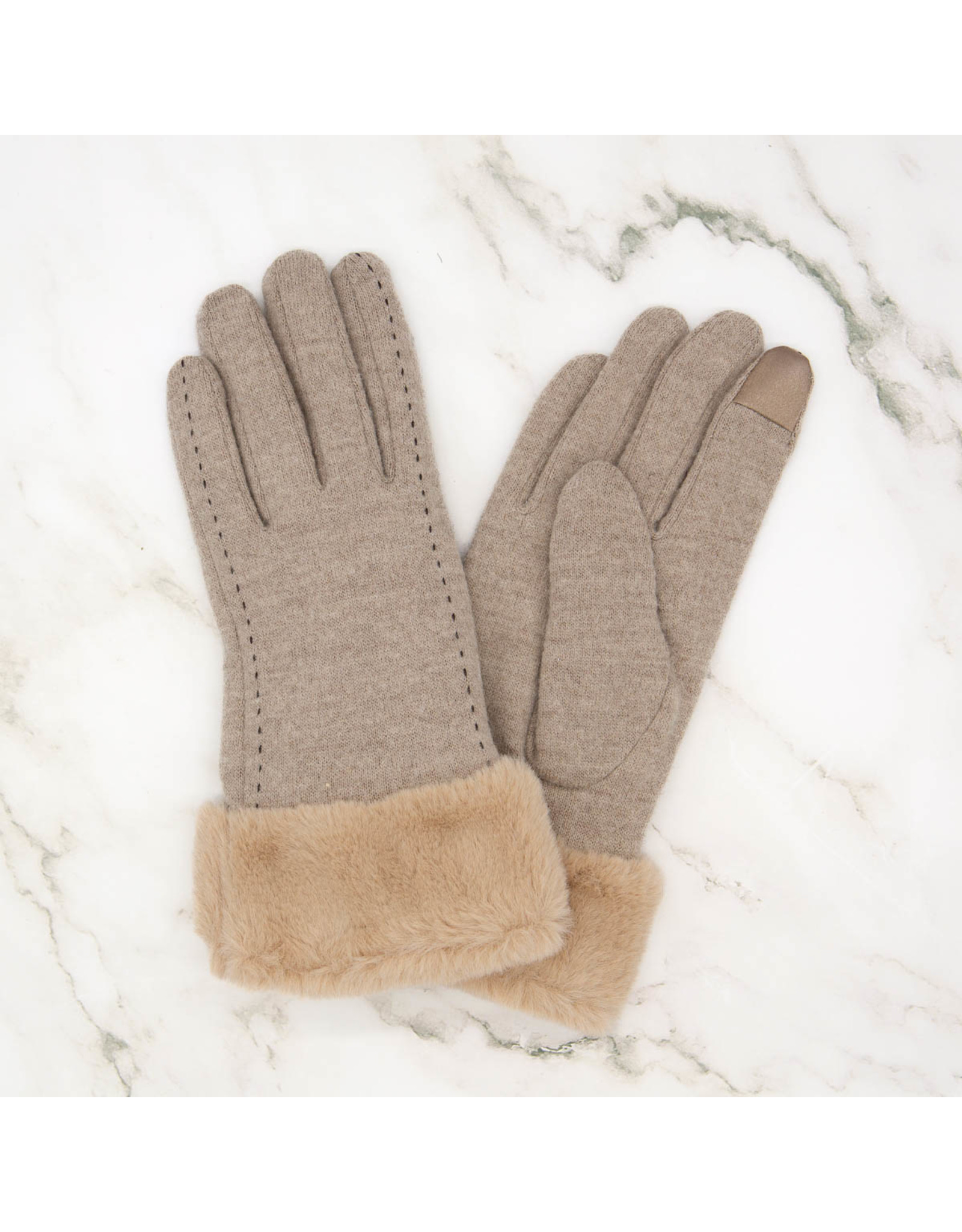 Millie Cozy Tech Gloves Taupe