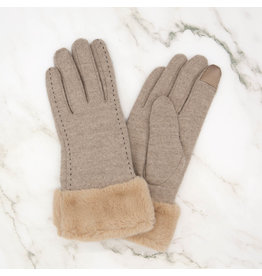 Millie Cozy Tech Gloves Taupe