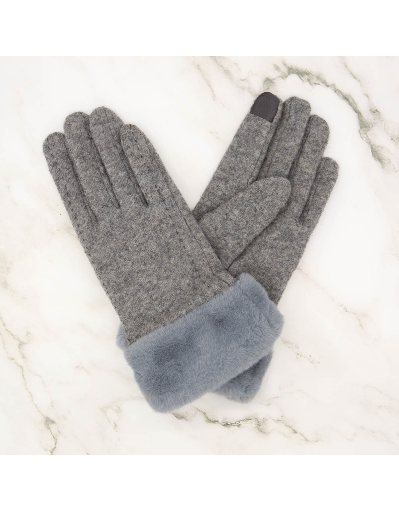 Millie Cozy Tech Gloves Gray