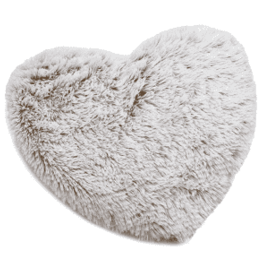 Marshmallow Brown Heart Warmie