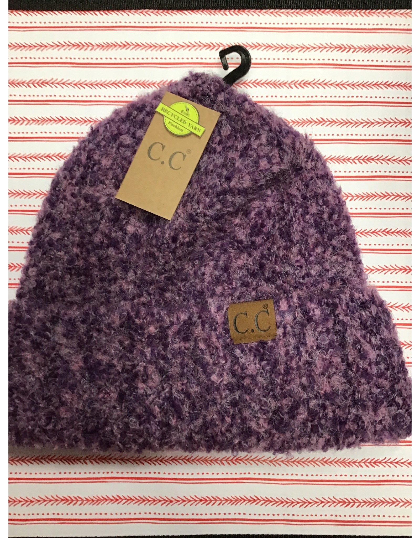 Mixed Color Boulce Beanie /Purple