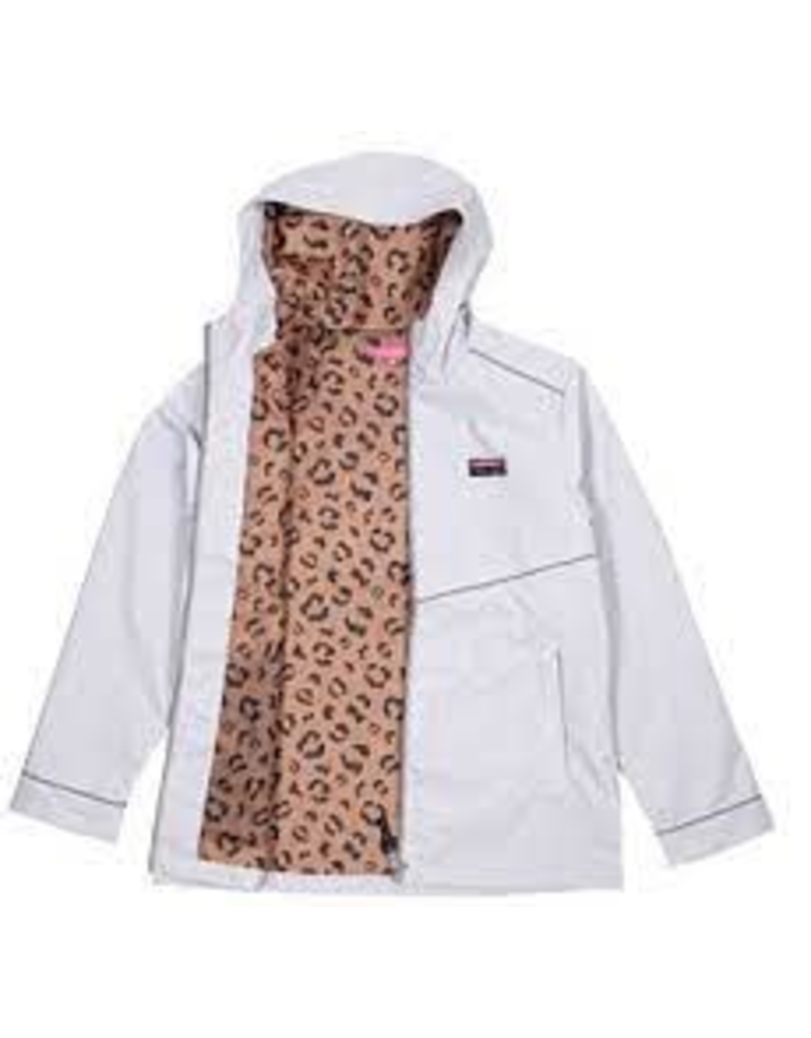 Grey Leopard Rain Jacket