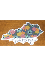 Kentucky Bold floral sticker