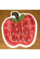 Best Teacher Ever Apple sticker