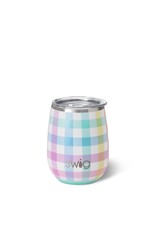 Pretty in Plaid Stemless Wine