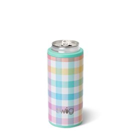 Pretty in Plaid Skinny Can Cooler