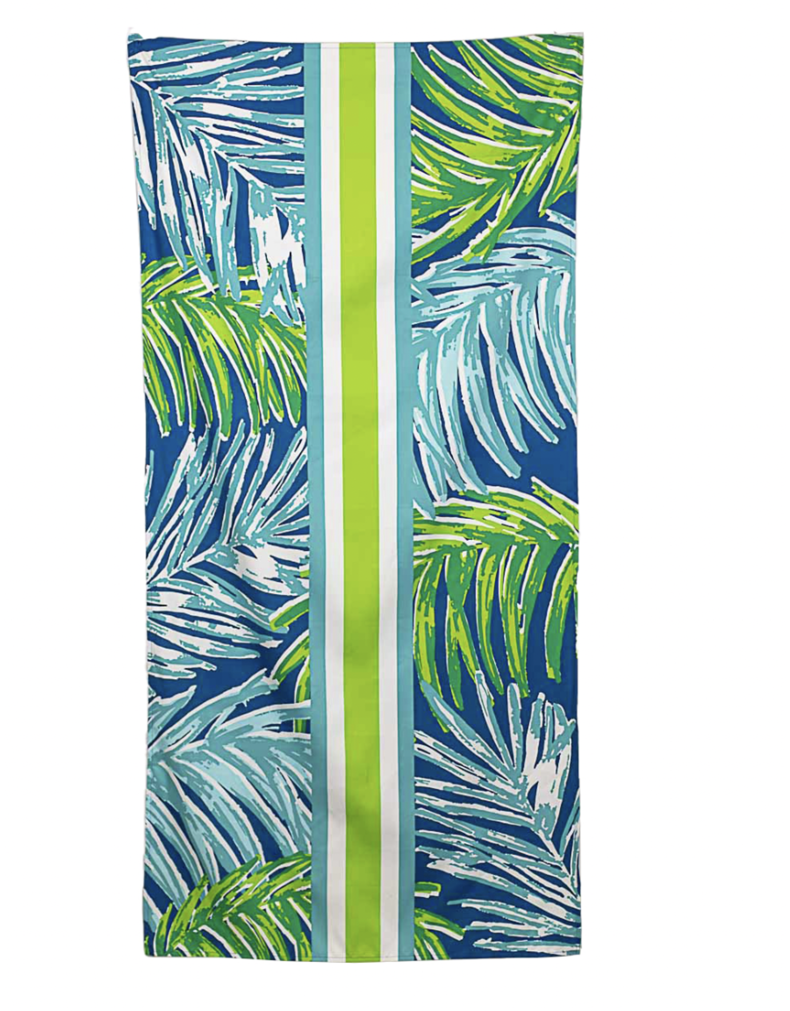 Veracruz Palm royal/lime Microfiber beach towel