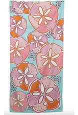 Sand Dollar Aruba blue/pink/orange microfiber beach towel