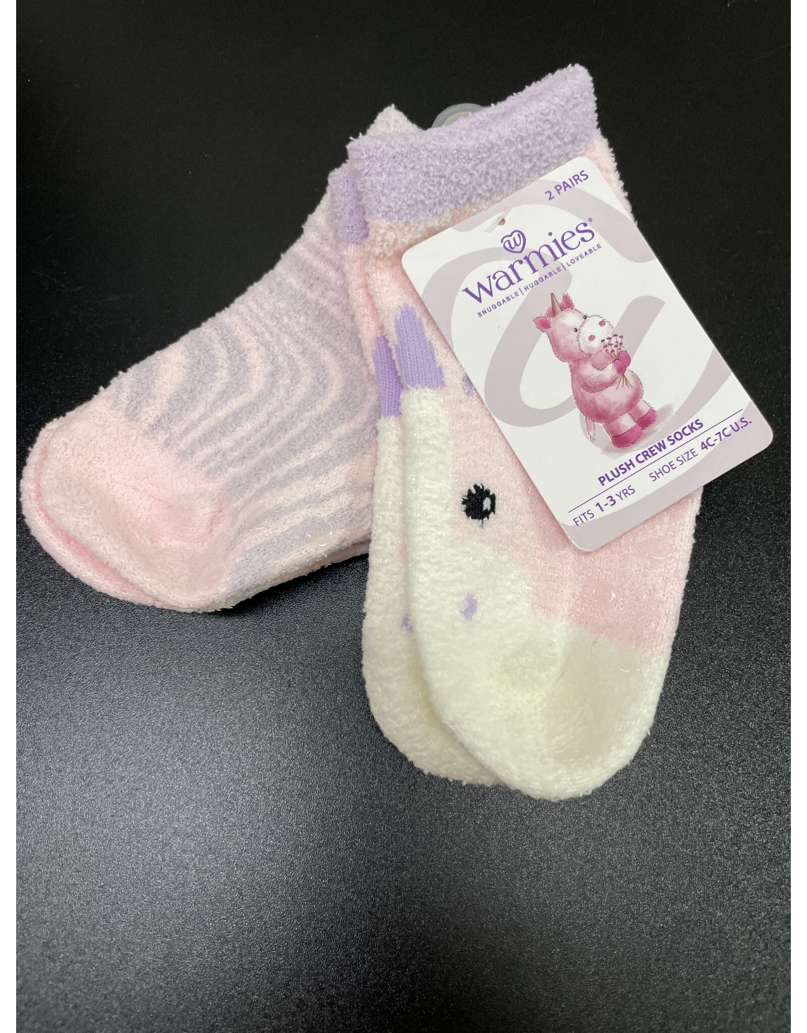 Unicorn plush socks 1-3 yrs