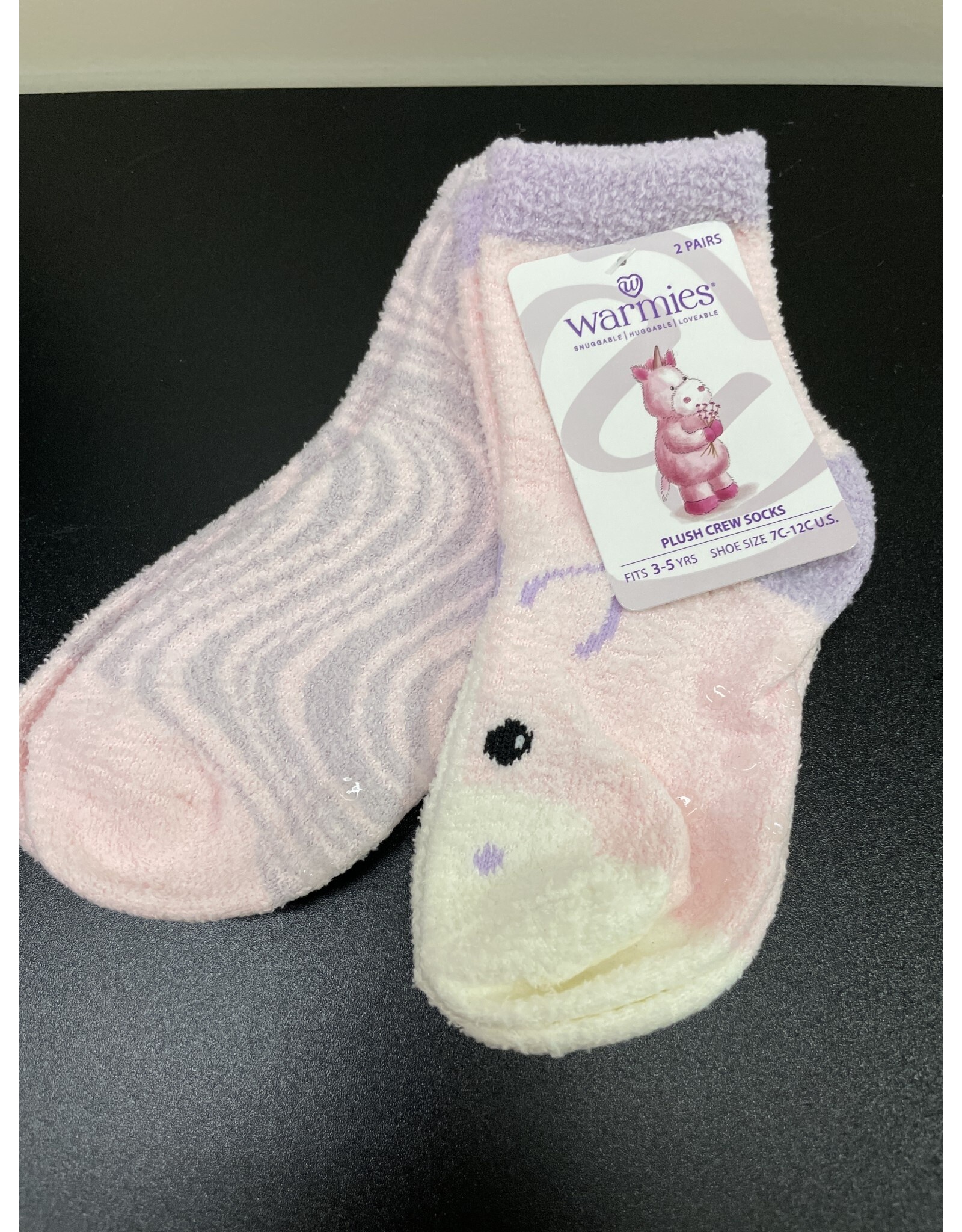 Unicorn plush socks 3-5 yrs