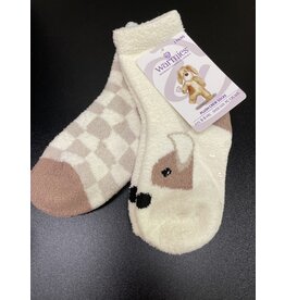 Puppy plush socks 3-5 yrs