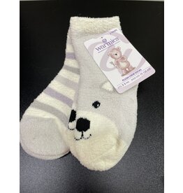 Bear plush socks 3-5 yrs