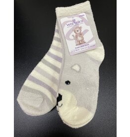 Bear plush socks 5-10 yrs