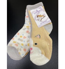 Cat plush socks 5-10 yrs