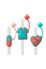Scrub Life straws and toppers