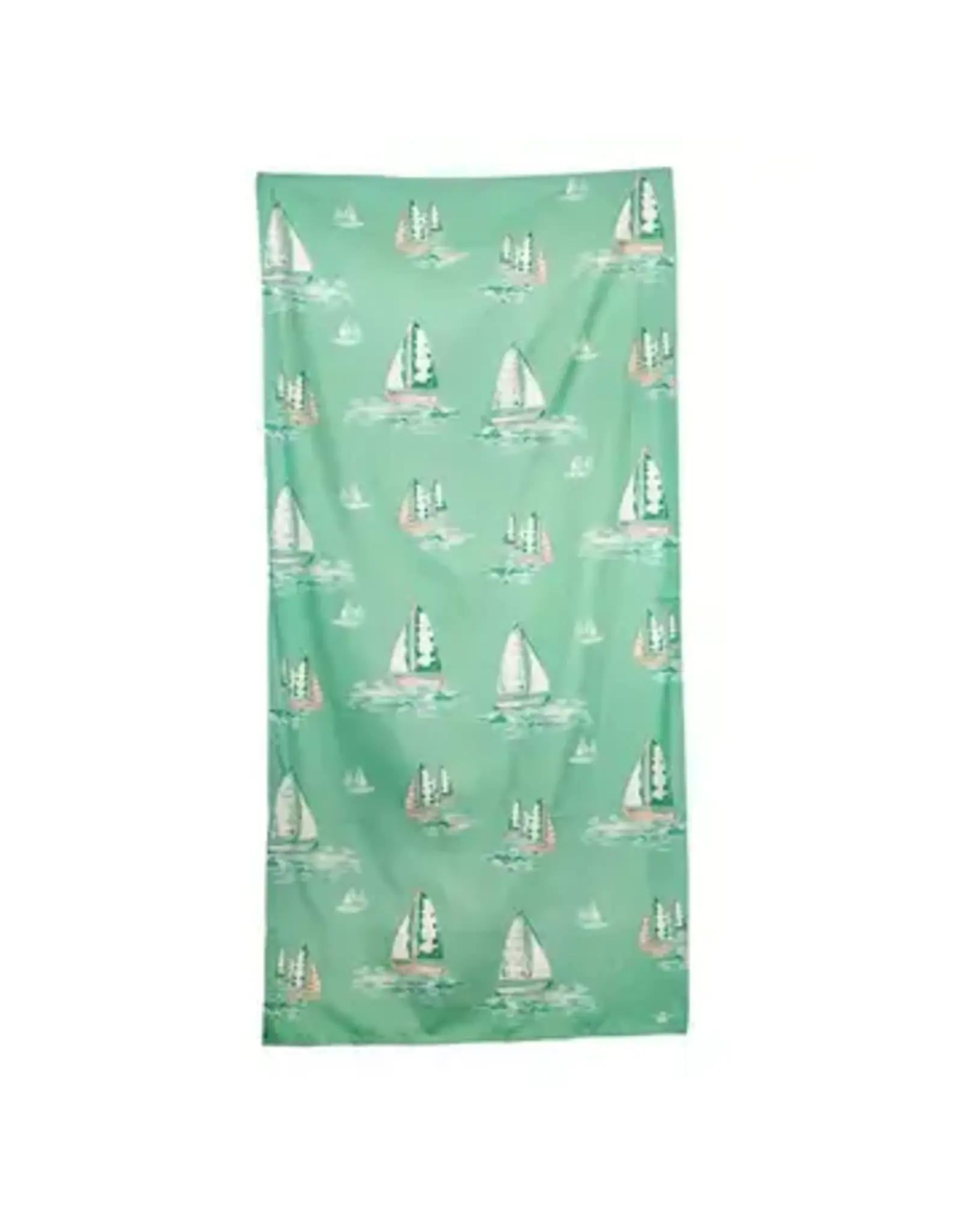 Sail Away  emerald microfiber towel