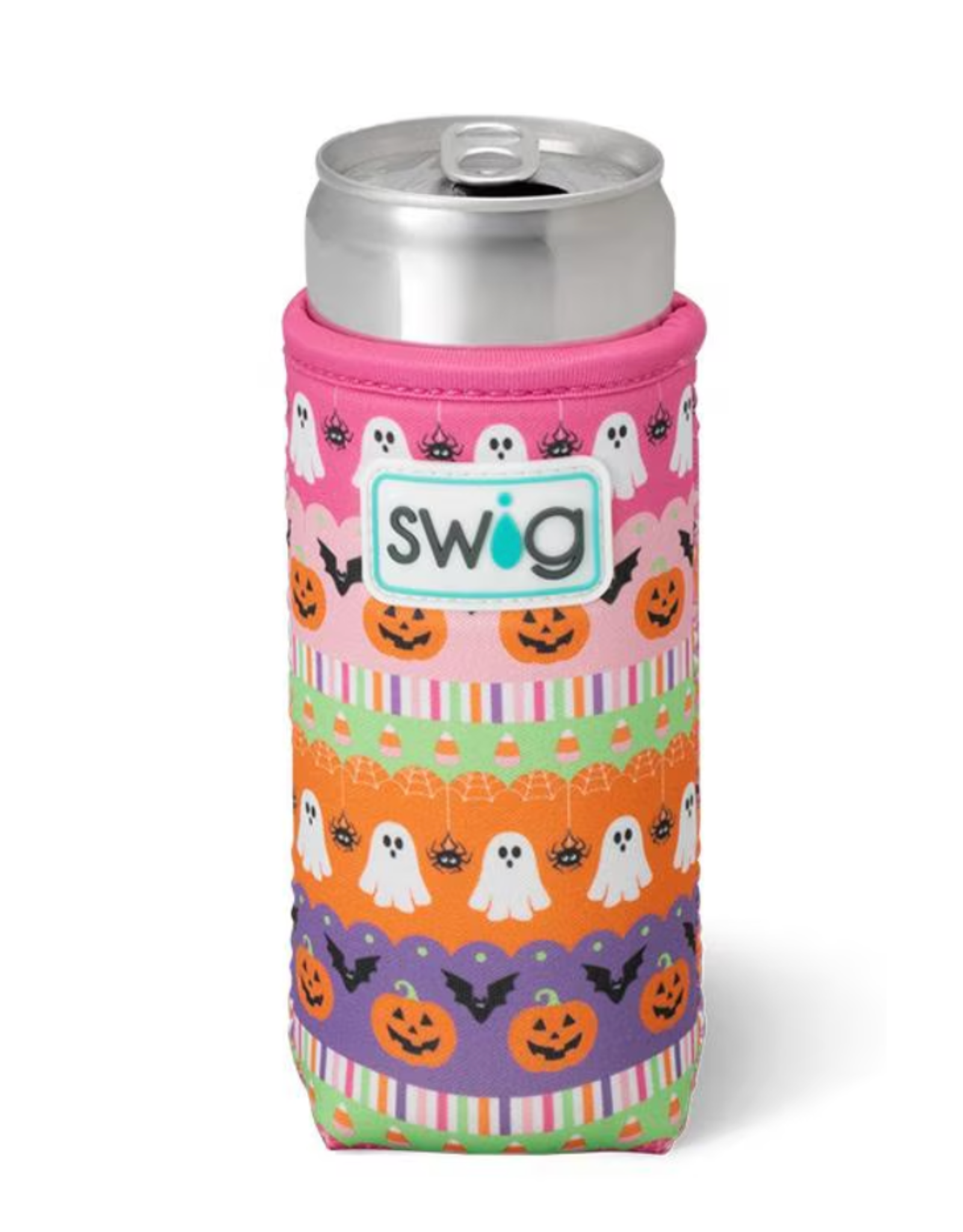 Trick or Treat Skinny can coozie