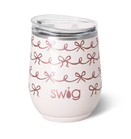 Pretty in Pink stemless wine