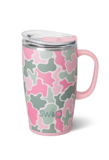 Blushing Camo 18 oz travel mug