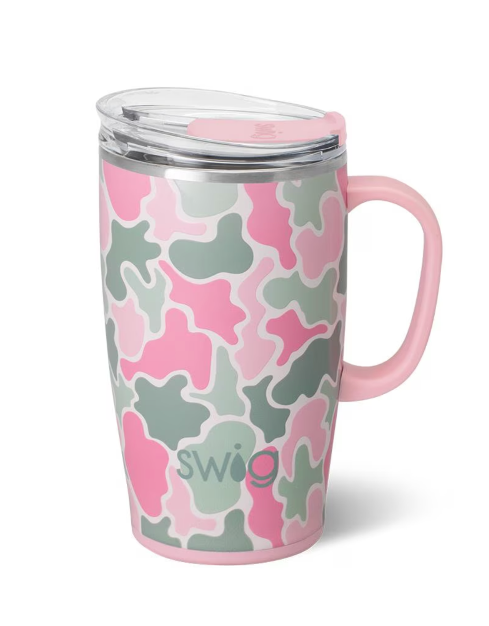 Blushing Camo 18 oz travel mug