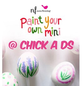 Nora Fleming Paint Your Own Mini Egg party 1-2