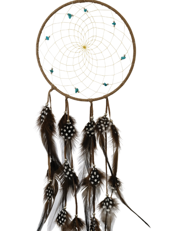 Monague 6" Dream Catcher w/ Semi precious Stones Brown