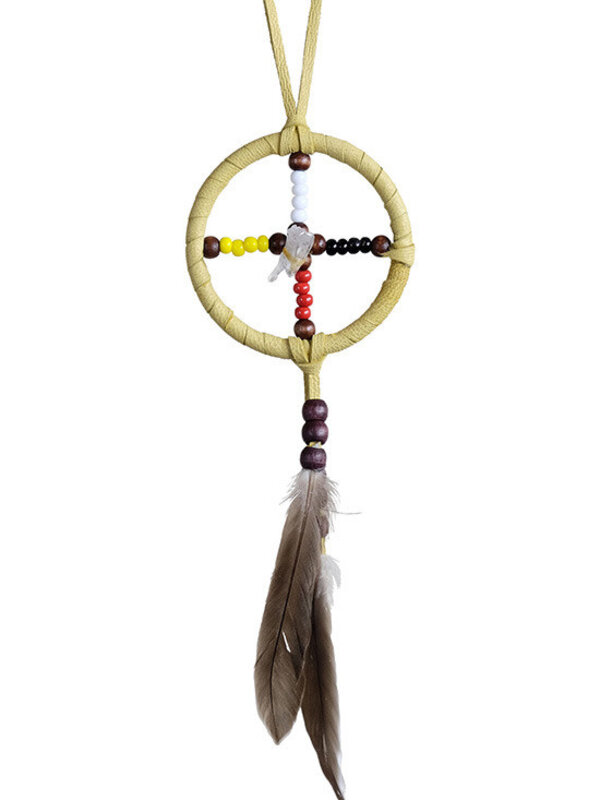 2" Medicine wheel w Crystal