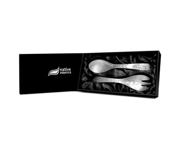 Pewter Serving Set-Salmon Spirit-Francis Horne Sr.