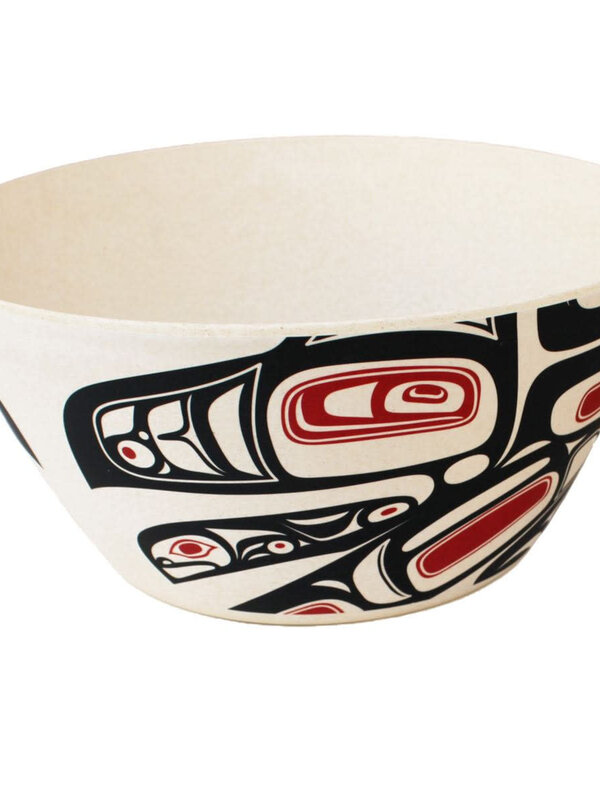 Bamboo Bowl-Running Raven by Morgan Asoyuf 10"