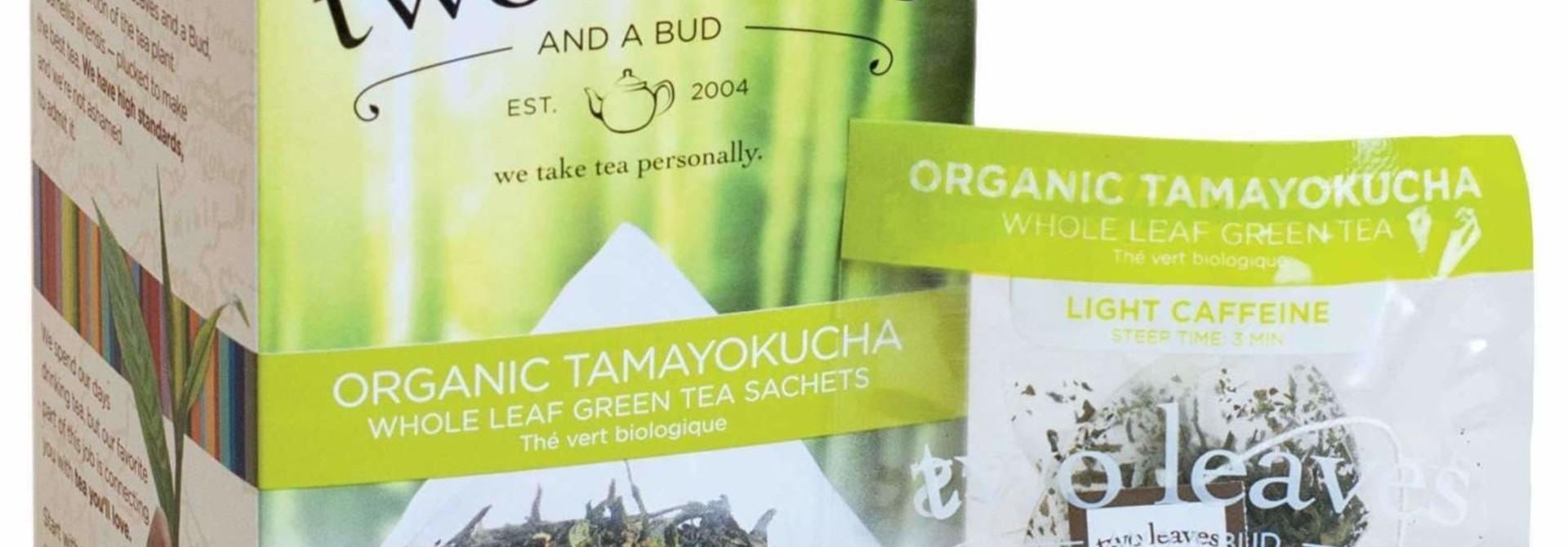 Two Leaves and a bud-Organic Tamayokucha Whole leaf green tea sachets