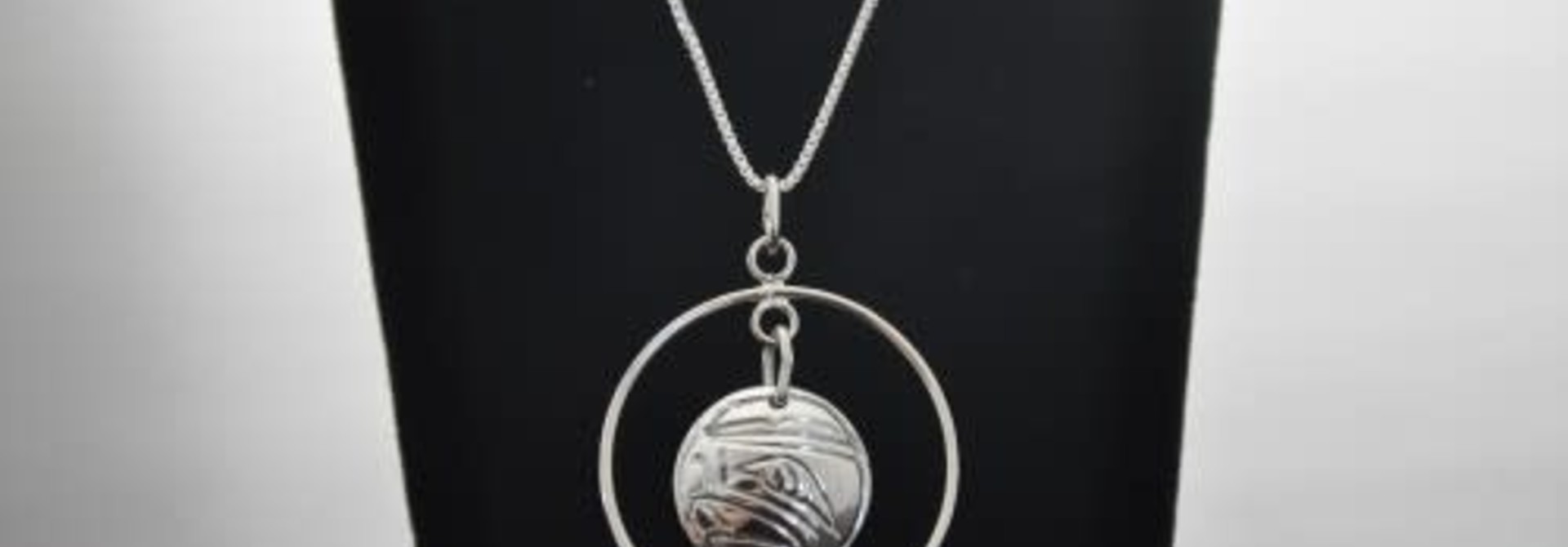 Silver Carved Eagle Pendant-07N