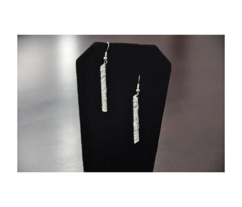 Hand Crafted Silver Emotions Earrings-Eagle by Vincent Henson
