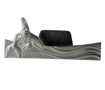 Pewter Business Card Holder - Whale