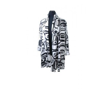 All Over Print Swing Jacket Raven by Kelly Robinson