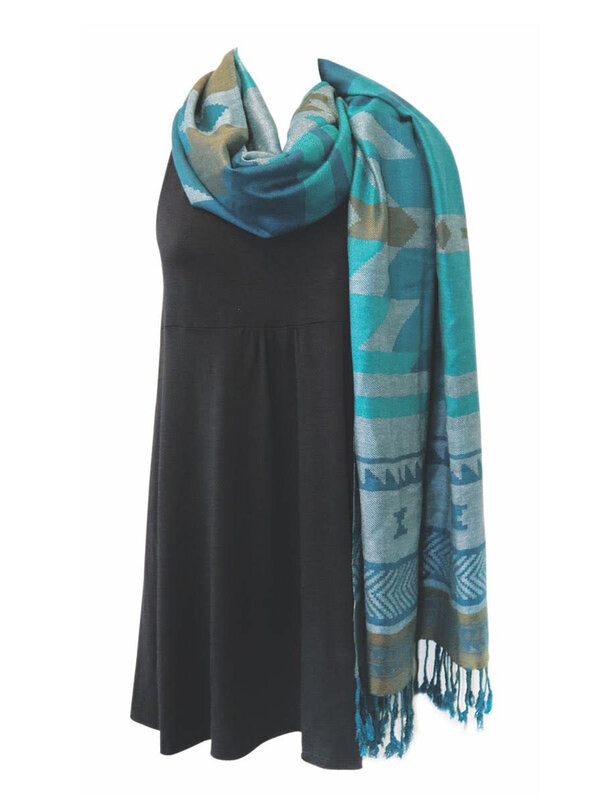 Shawl - Salish Weaving By Leila Stogan