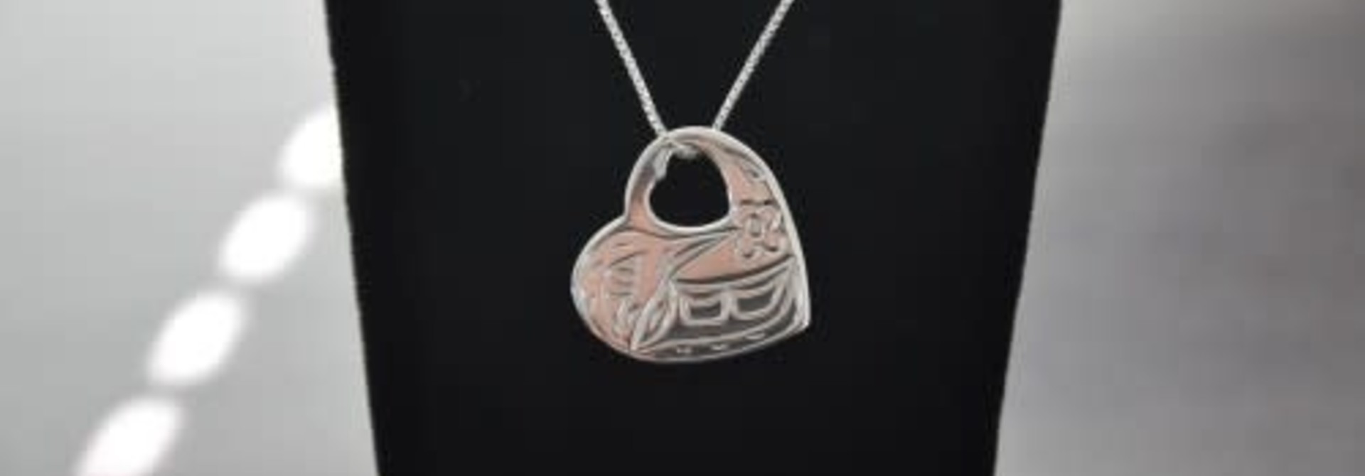 Silver Carved Hummingbird Pendant 02HN
