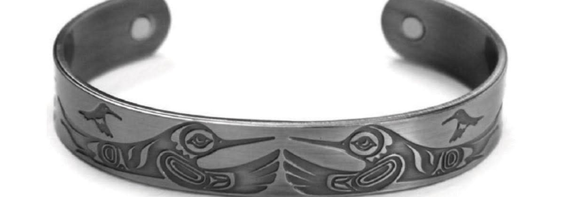Brushed Silver Bracelet- Hummingbird- Paul Windsor