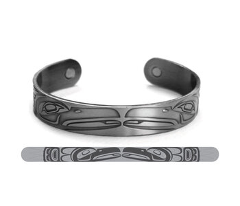 Brushed Silver Bracelet- Raven- Paul Windsor