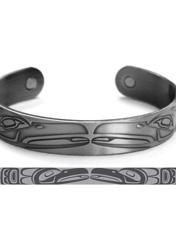 Brushed Silver Bracelet- Raven- Paul Windsor