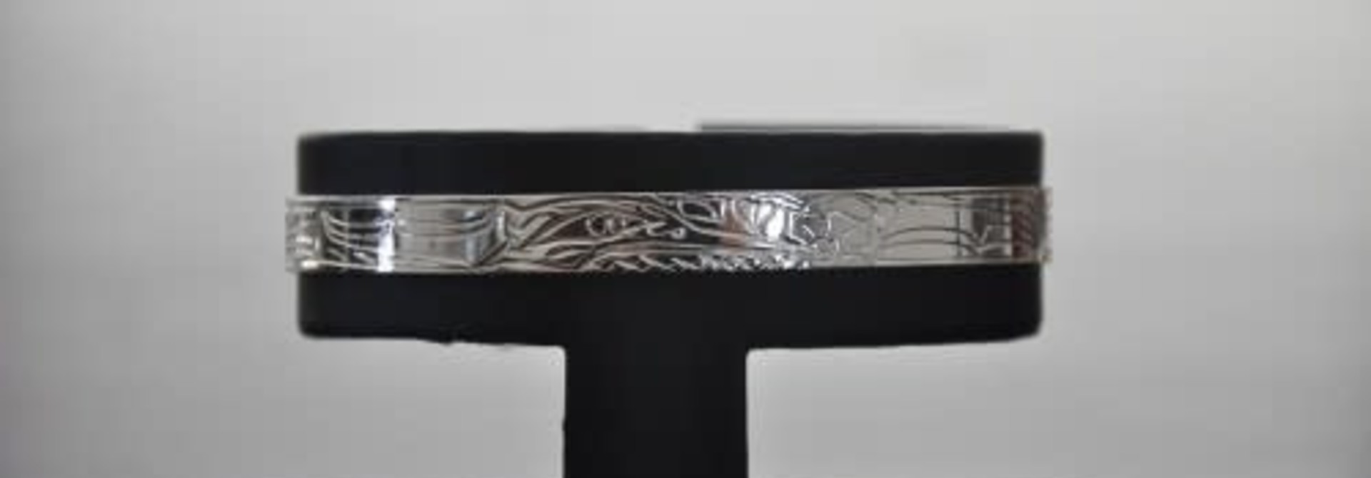 1/4" Hand Crafted Silver Bracelet - Eagle by Chance Gesinghaus