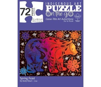 72 Piece Puzzle in Tin -Spring Feast byBetty Albert