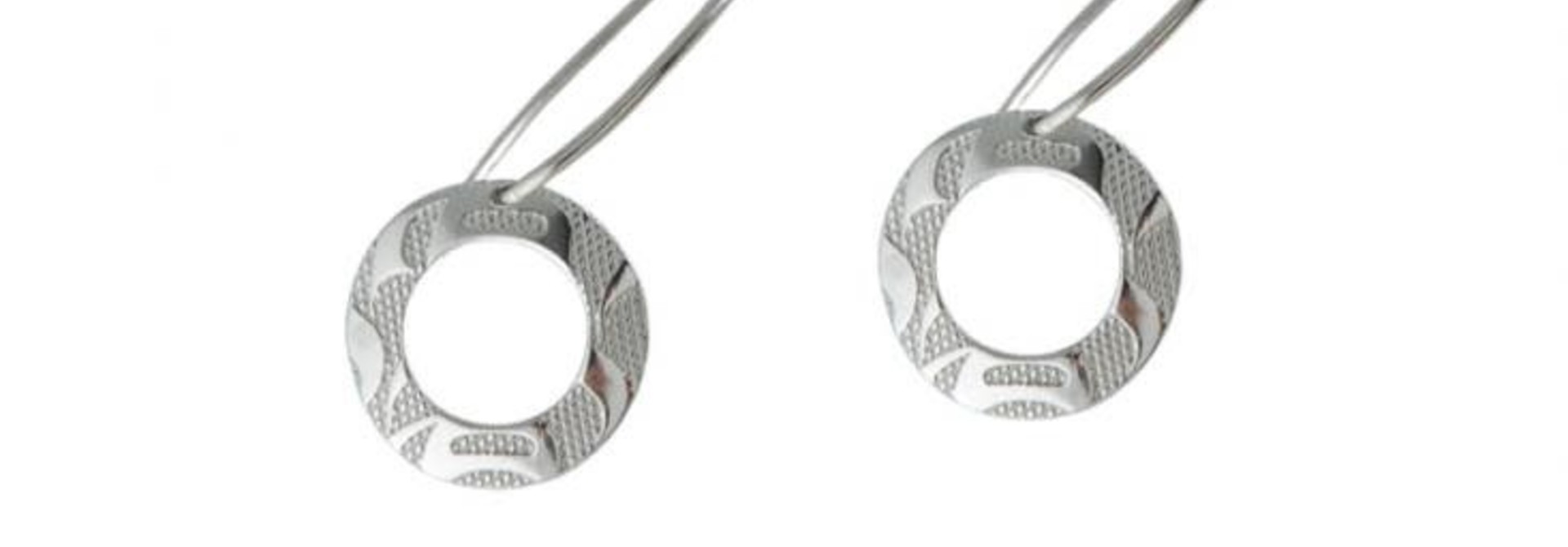 Silver Pewter Equilibrium Earrings Petite