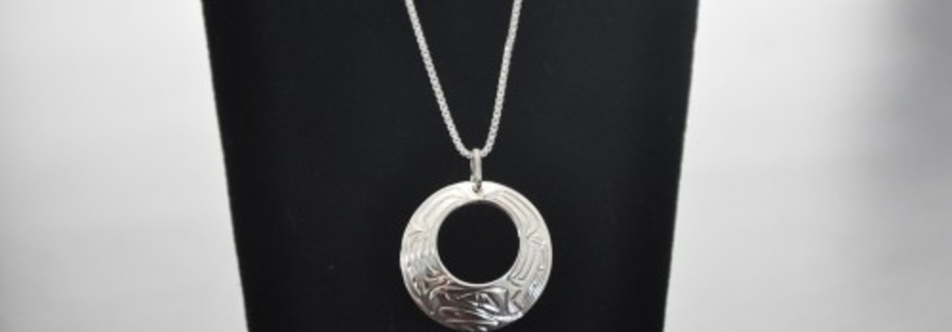 Silver Carved Eagle Pendant - 23N