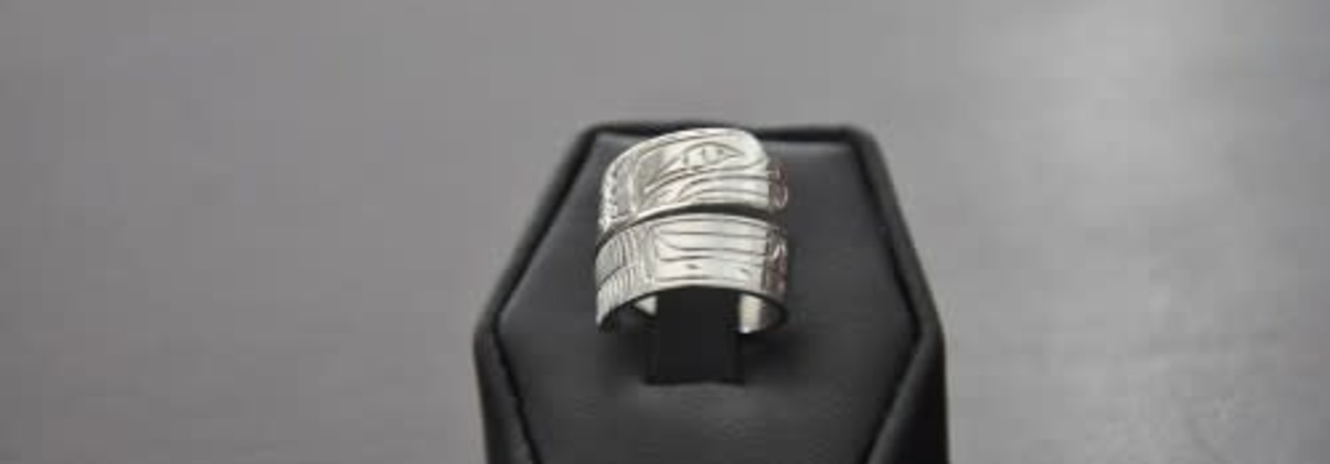 Hand Carved Silver Wrap Ring