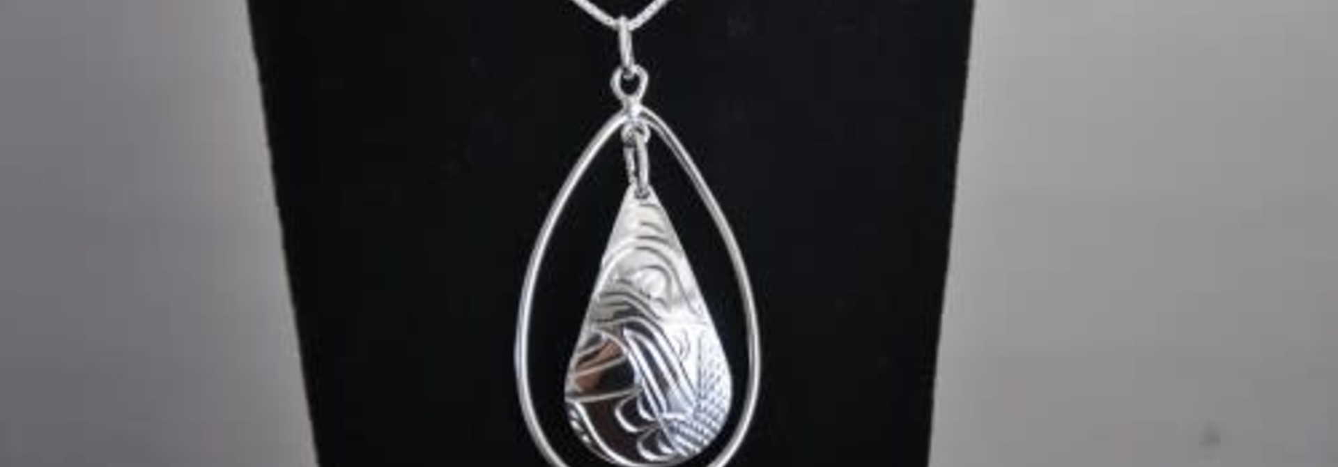 Hand Carved Silver Pendant Hummingbird design by Vincent Henson